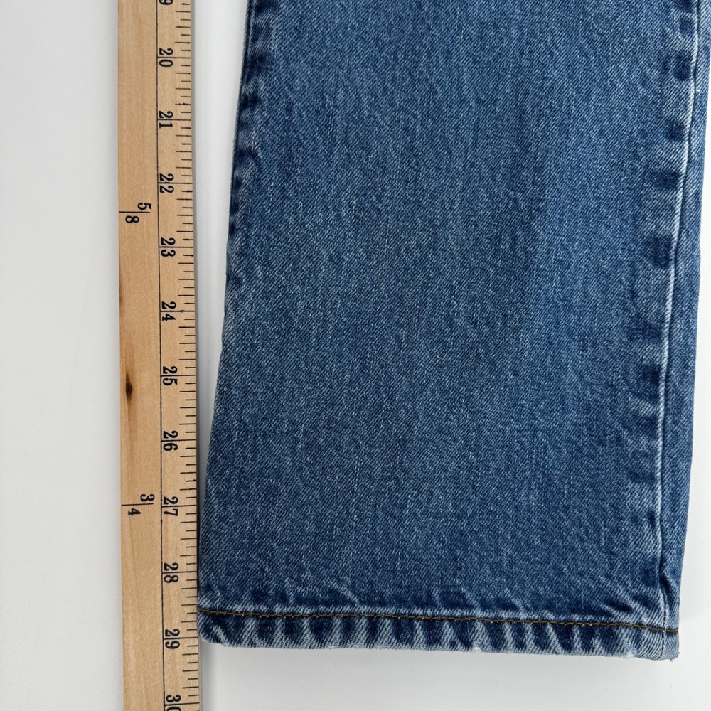 Levis 501 Original Fit Jeans Mens 30x30 (29x29) Blue Denim Button Fly Straight - Picture 5 of 16